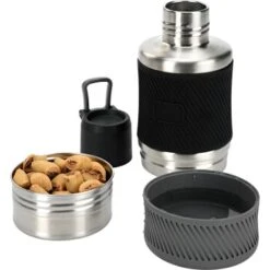 Dogs Creek Carry Reise Set Futter- Und Wasserbehälter 800ml Grau