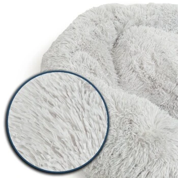 Wallace & Jones Plüschbett Sarnia L Hellgrau 5 Wallace & Jones Plüschbett Sarnia L Hellgrau – Bild 5