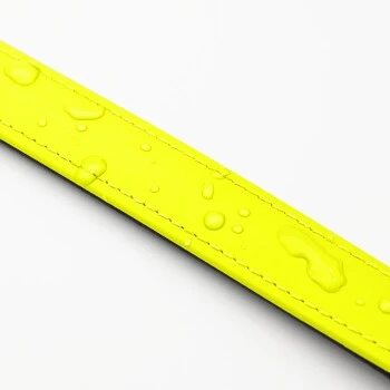 THE DOG IDEA Biothane Halsband Neongelb Schwarz XS 4 THE DOG IDEA Biothane Halsband Neongelb Schwarz XS – Bild 4