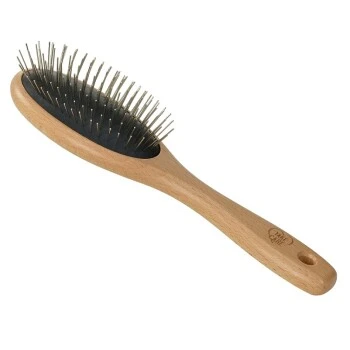 TAKE CARE Holzbürste Metallstifte Mittellanges Fell 1 TAKE CARE Holzbürste Metallstifte Mittellanges Fell