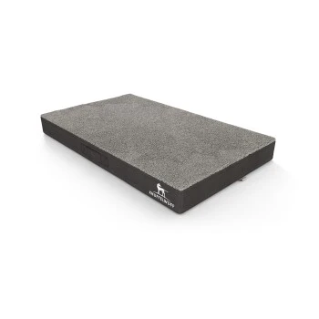 Knuffelwuff Orthopädische Hundematte Ellenie Aus Teddymaterial Und Velours Grau L 4 Knuffelwuff Orthopädische Hundematte Ellenie Aus Teddymaterial Und Velours Grau L – Bild 4